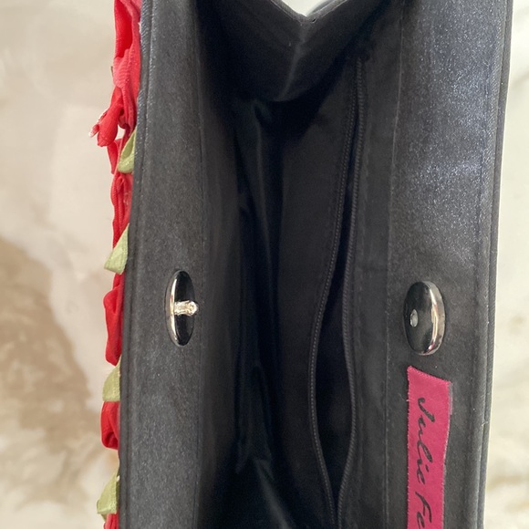 Julie Feldman evening bag, beautiful bouquet de roses, unique piece of art. - Picture 5 of 6